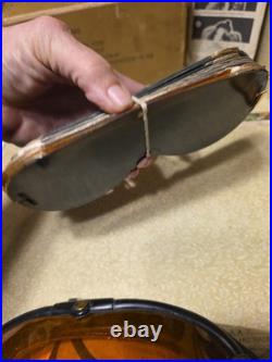 WWII US Army Air Force Flying Goggles Type B-8 With Box & Spare Lenses