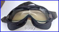 WWII US Army Air Force Flying Goggles Type B-8 With Box & Spare Lenses As Is