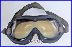 WWII US Army Air Force Flying Goggles Type B-8 With Box & Spare Lenses As Is
