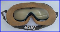 WWII US Army Air Force Flying Goggles Type B-8 With Box & Spare Lenses As Is