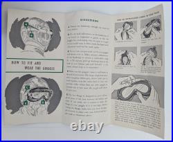 WWII US Army Air Force Flying Goggles Type B-8 With Box & Spare Lenses As Is