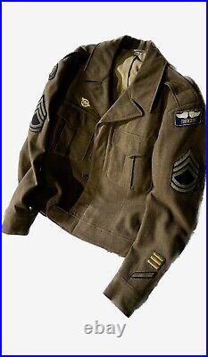 WWII US Army Air Force Ike Jacket, Bullion 15th Air Force Patch