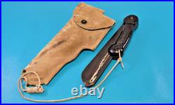 WWII US Army Air Force Imperial A-1 Pilot Folding Knife Machete + Scabbard USAAF