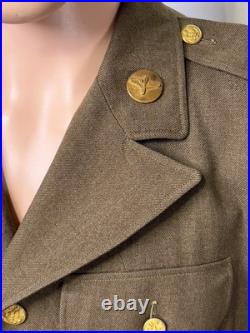 WWII US Army Air Force M1941 Technician Fourth Grade Coat 9th AAF Military Unifo