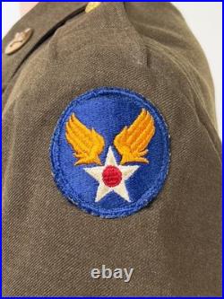 WWII US Army Air Force M1941 Technician Fourth Grade Coat 9th AAF Military Unifo