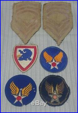 WWII US Army-Air Force MSG Jhon E. Witt Blood chitDog TagWingsBullion Patch