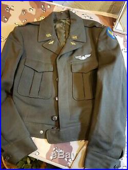 WWII US Army Air Force Officers Ike Jacket Grouping