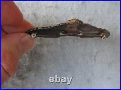 WWII US Army Air Force Pilot Wings Large 3 Jacket Insignia Sterling Amcraft Mkd