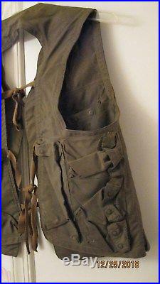 WWII US Army Air Force Pilots Survival Emergency Sustenance Vest Type C-1