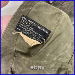 WWII US Army Air Force Pilots Type C-1 Sustenance Survival Vest