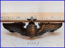 WWII US Army Air Force STERLING 3 Senior PILOT WINGS BY JOSTEN