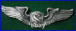 WWII US Army Air Force STERLING AMCRAFT 3 Full Sized Service Pilot Wings AAF