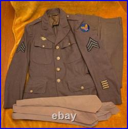 WWII US Army Air Force Sergeant Helms (H-7187) Dress Uniform -pants/ties/jacket