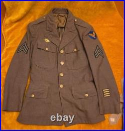 WWII US Army Air Force Sergeant Helms (H-7187) Dress Uniform -pants/ties/jacket