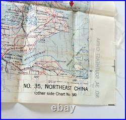 WWII US Army Air Force Silk Pilot Escape Map 1943 1944 Asiatic Series Lot of 3