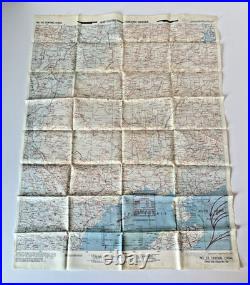 WWII US Army Air Force Silk Pilot Escape Map 1943 1944 Asiatic Series Lot of 3