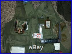 WWII US Army Air Force Survival Emergency Sustenance Vest Type C-1 Pilot Content