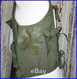 WWII US Army Air Force Survival Emergency Sustenance Vest Type C-1 Pilot Holster
