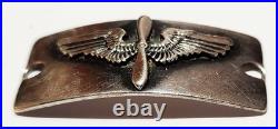 WWII US Army Air Force Sweetheart ID Bracelet Sterling Silver Signed TC Thomae