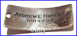 WWII US Army Air Force Sweetheart ID Bracelet Sterling Silver Signed TC Thomae