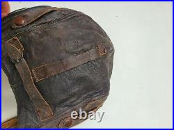 WWII US Army Air Force Type A-11 Leather Flight Helmet 3189 Medium