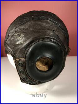 WWII US Army Air Force Type A-11 Leather Flight Helmet Free Shipping