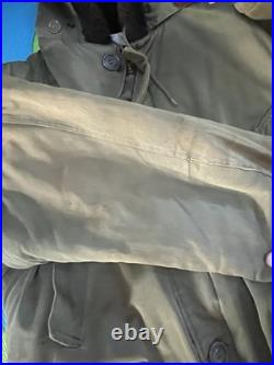 WWII US Army Air Force Type B-11 Parka Fitzwell Jacket Coat Winter Flying Medium