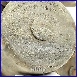 WWII US Army Air Force Type B-4 Aircraft Part Battery Circuit Relay 94-32324B