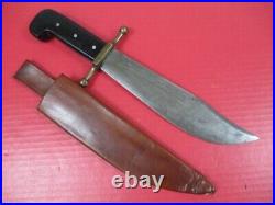 WWII US Army Air Force V-44 Survival Knife & Leather Scabbard Kinfolks RARE