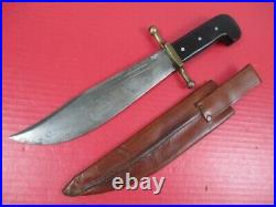 WWII US Army Air Force V-44 Survival Knife & Leather Scabbard Kinfolks RARE