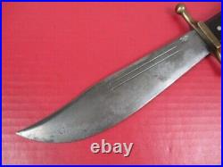 WWII US Army Air Force V-44 Survival Knife & Leather Scabbard Kinfolks RARE