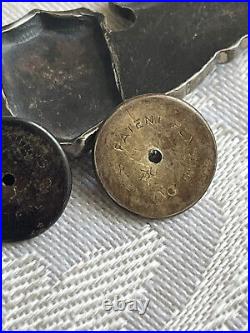 WWII US Army Air Forces 3 Sterling Silver Service Pilot Wings Jacket Pin #2