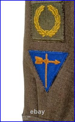 WWII US Army Air Forces 9th AF Ike Jacket Size 40R CBI NCAC Patch Tech Sergeant