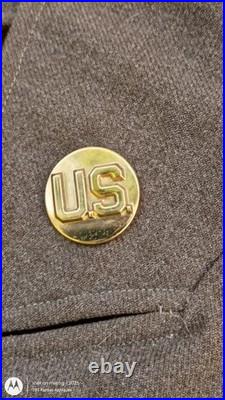 WWII US Army Air Forces 9th AF Ike Jacket Size 40R CBI NCAC Patch Tech Sergeant