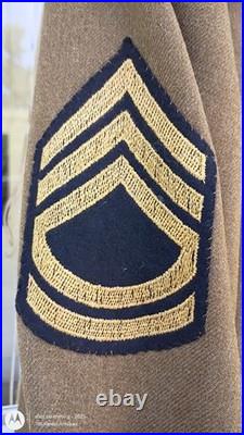 WWII US Army Air Forces 9th AF Ike Jacket Size 40R CBI NCAC Patch Tech Sergeant