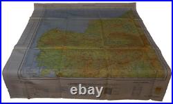 WWII US Army Air Forces AAF Cloth Chart East West Borneo Map Service 1944 Escape