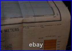 WWII US Army Air Forces AAF Cloth Chart East West Borneo Map Service 1944 Escape