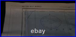WWII US Army Air Forces AAF Cloth Chart East West Borneo Map Service 1944 Escape