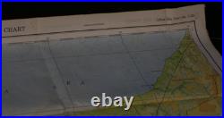 WWII US Army Air Forces AAF Cloth Chart East West Borneo Map Service 1944 Escape