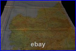 WWII US Army Air Forces AAF Cloth Chart East West Borneo Map Service 1944 Escape