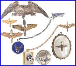 WWII US Army Air Forces AAF Sweetheart Jewelry / Lapel Pin Lot