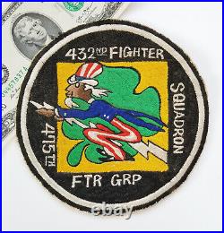 WWII US Army Air Forces AAF USAAF 5.5 432nd Fighter Squadron Patch-P-38/P-51