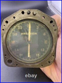 WWII US Army Air Forces Autoflight Type B-20 Aircraft Compass 1943 AAF