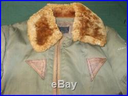 WWII US Army Air Forces B-15A Flight Jacket, Bobrich Manf. Size 40 Nice Cond