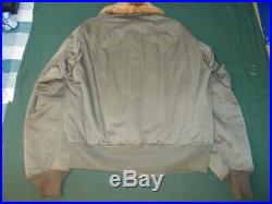 WWII US Army Air Forces B-15A Flight Jacket, Bobrich Manf. Size 40 Nice Cond