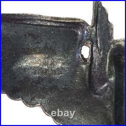 WWII US Army Air Forces Bombardier Wings Sterling Silver 3 Pilot Flight Badge