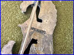 WWII US Army Air Forces Glider Pilot Wings Sterling Pin Back Original