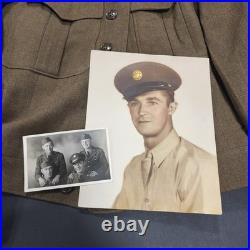 WWII US Army Air Forces Ike Jacket Named Grouping Staff Sgt Photos Ruptured Duck