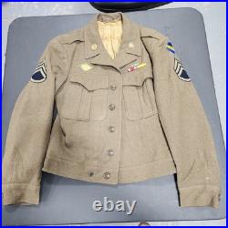 WWII US Army Air Forces Ike Jacket Named Grouping Staff Sgt Photos Ruptured Duck