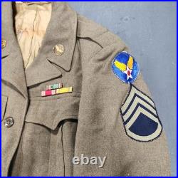 WWII US Army Air Forces Ike Jacket Named Grouping Staff Sgt Photos Ruptured Duck